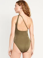 One-Shoulder Shine Swimsuit