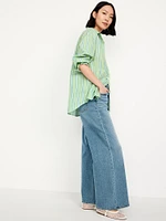 Oversized Button-Down Boyfriend Shirt