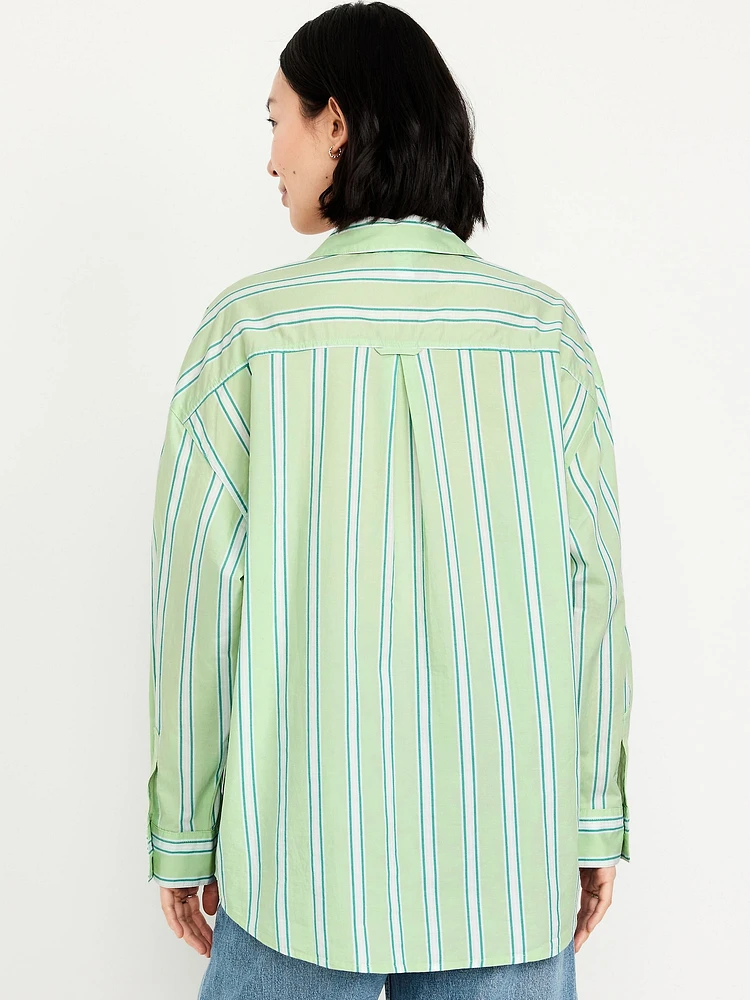 Oversized Button-Down Boyfriend Shirt