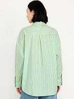 Oversized Button-Down Boyfriend Shirt