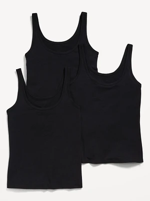 First-Layer Scoop-Neck Tank Top 3-Pack