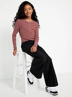 Loose Poplin Cargo Pants for Girls