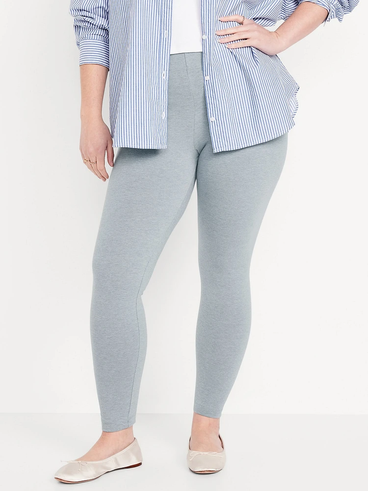High-Waisted Jersey Fashion Layering Leggings