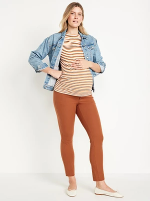 Pantalon de maternité Pixie à panneau intégral, longueur cheville