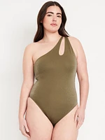 One-Shoulder Shine Swimsuit