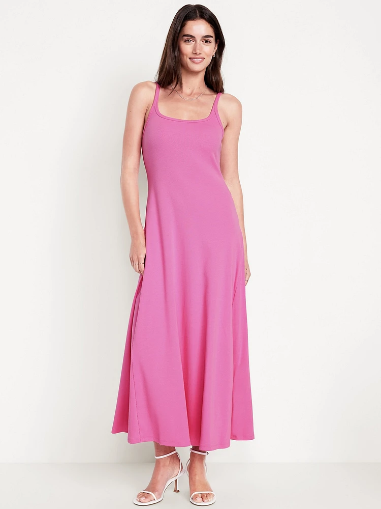 Sleeveless Ribbed Maxi Dress
