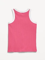 Fitted Ribbed Tank Top for Girls