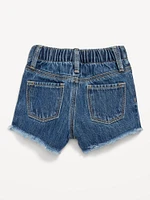 Frayed-Hem Jean Shorts for Baby