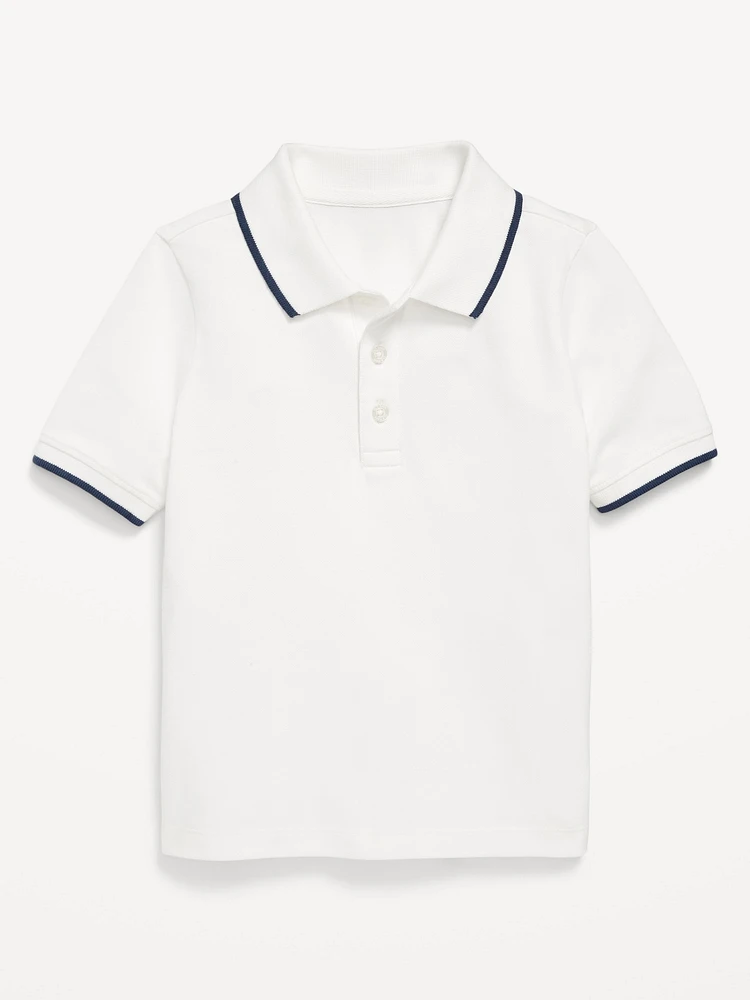 Short-Sleeve Pique Polo Shirt for Toddler Boys