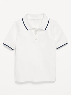 Short-Sleeve Pique Polo Shirt for Toddler Boys