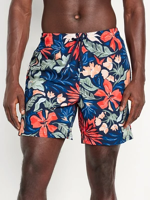 Printed Swim Trunks -- 7-inch inseam