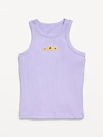 Fitted Ribbed Tank Top for Girls