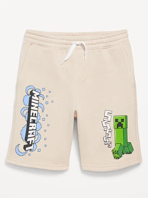 Minecraft™ Knee Length Fleece Jogger Shorts for Boys