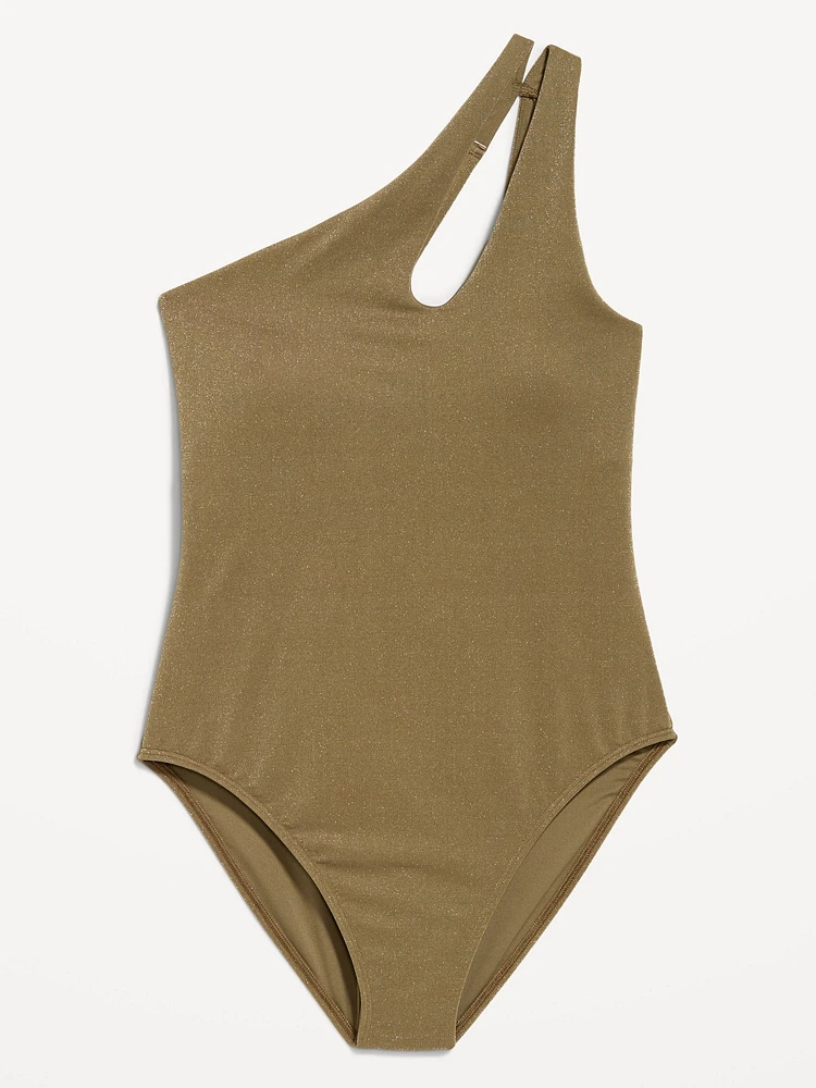 One-Shoulder Shine Swimsuit