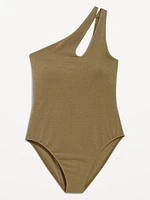 One-Shoulder Shine Swimsuit