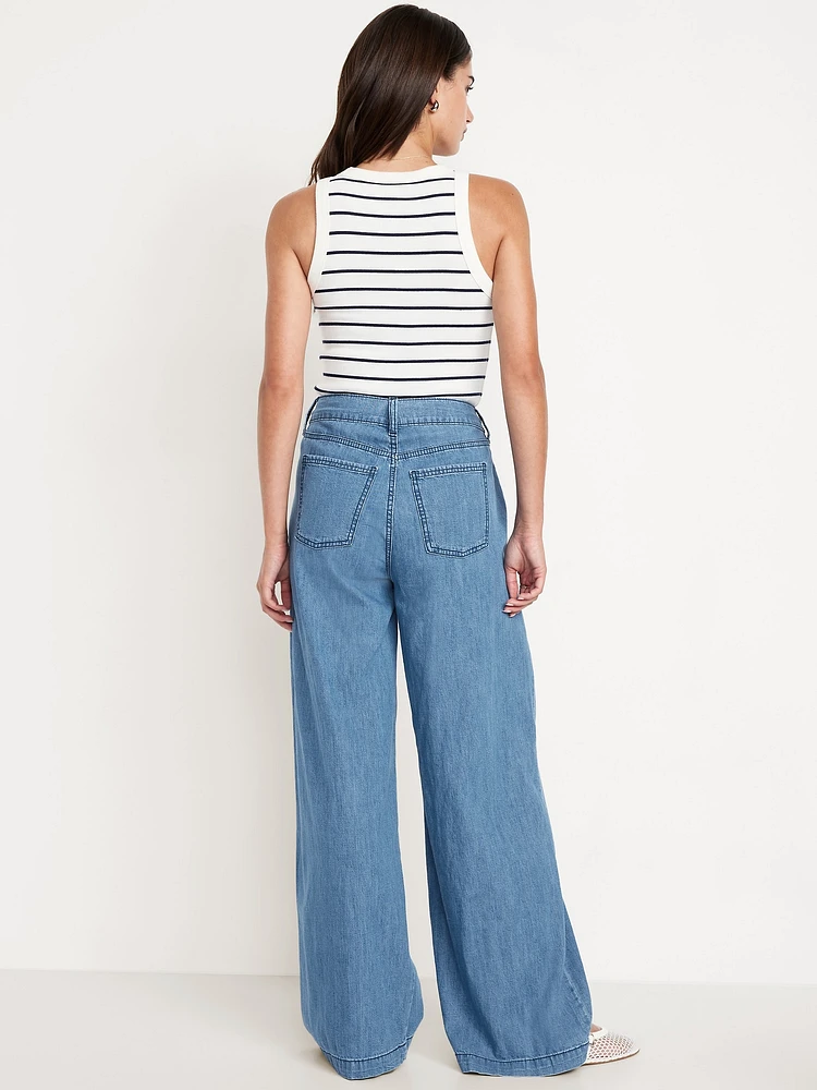 High-Waisted Super Wide-Leg Drapey