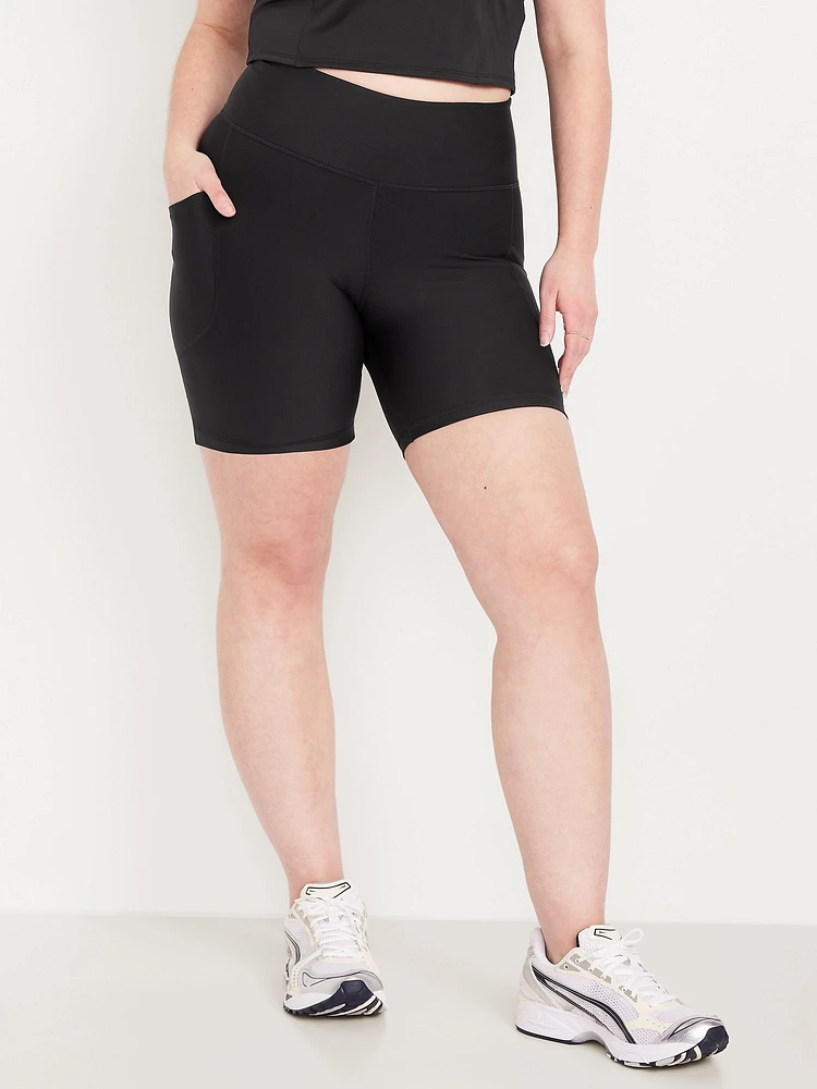 PowerSoft Pocket Biker Shorts -- 6-inch inseam