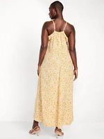 Ruffled Satin Dress