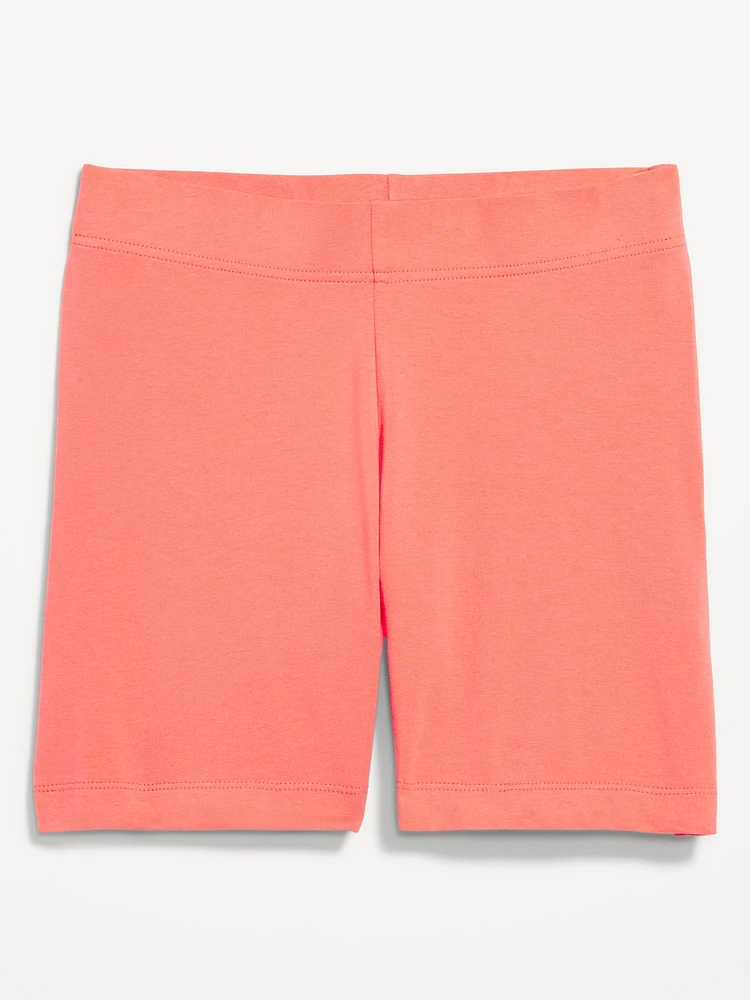 High-Waisted Jersey Biker Shorts -- 6-inch inseam
