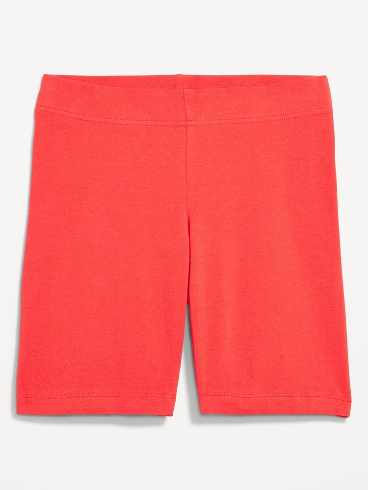 High-Waisted Biker Shorts -- 8-inch inseam