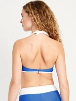 Matte Halter Swim Top