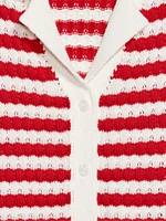 Button-Down Crochet Sweater