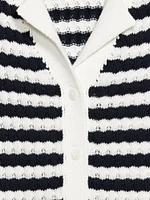 Button-Down Crochet Sweater