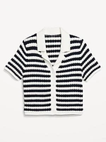 Button-Down Crochet Sweater