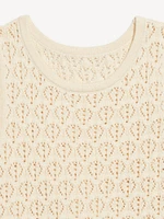 Sleeveless Crochet Tunic Sweater