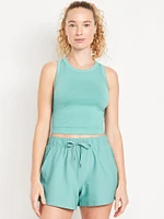 Fluid Seamless Fitted Crop Tank Top