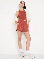 Fluid Seamless Fitted Crop Tank Top