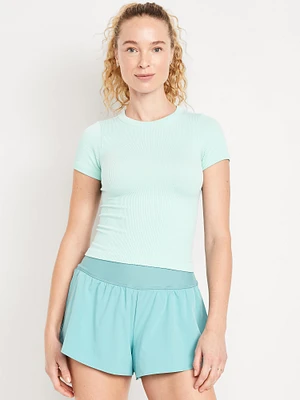 Exhale Seamless Fitted Rib T-Shirt