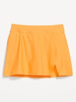 High-Waisted Matte Swim Skirt