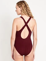 Ribbed One-Piece Swimsuit
