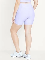 High-Waisted PowerSoft Biker Shorts -- 6-inch inseam