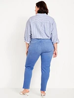 High-Waisted Vintage Slim Jeans