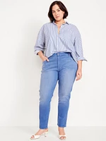 High-Waisted Vintage Slim Jeans