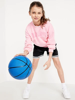 High-Waisted Mesh Basketball Shorts for Girls