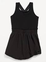 PowerChill Criss-Cross Performance Shorts Bodysuit for Girls