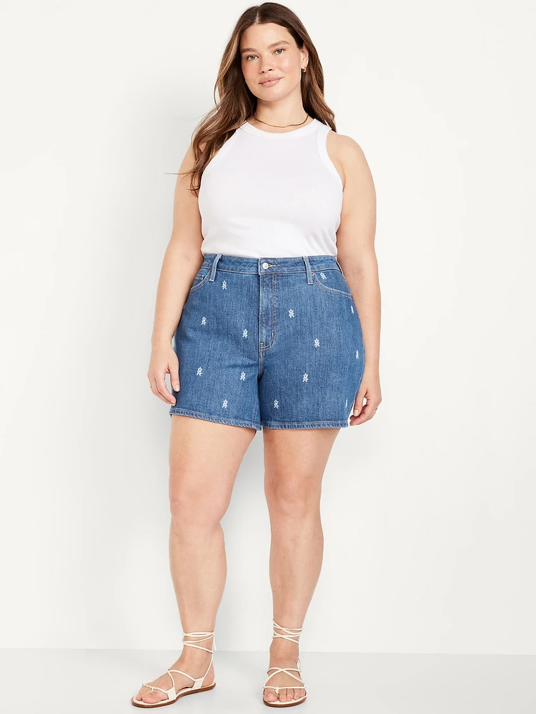 Curvy High-Waisted OG Jean Shorts -- 5-inch inseam