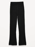 High-Waisted Crochet Flare Pants