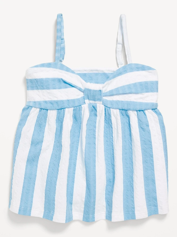 Sleeveless Pucker Tank Top for Girls