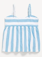 Sleeveless Pucker Tank Top for Girls
