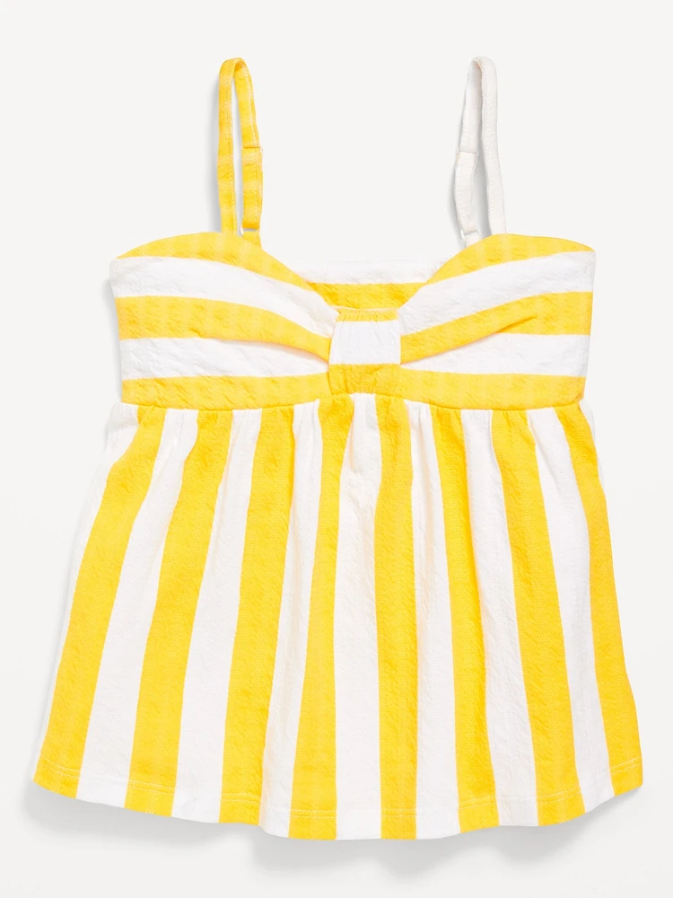 Sleeveless Pucker Tank Top for Girls