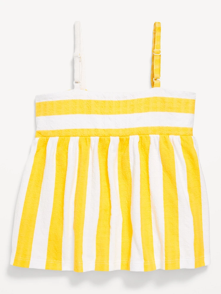 Sleeveless Pucker Tank Top for Girls