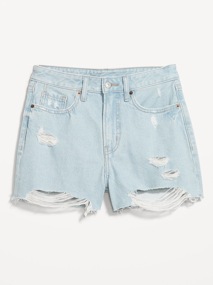 High-Waisted Rigid OG Jean Cut-Off Shorts - 3-inch inseam