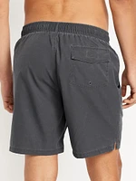 Solid Swim Trunks -- 7-inch inseam