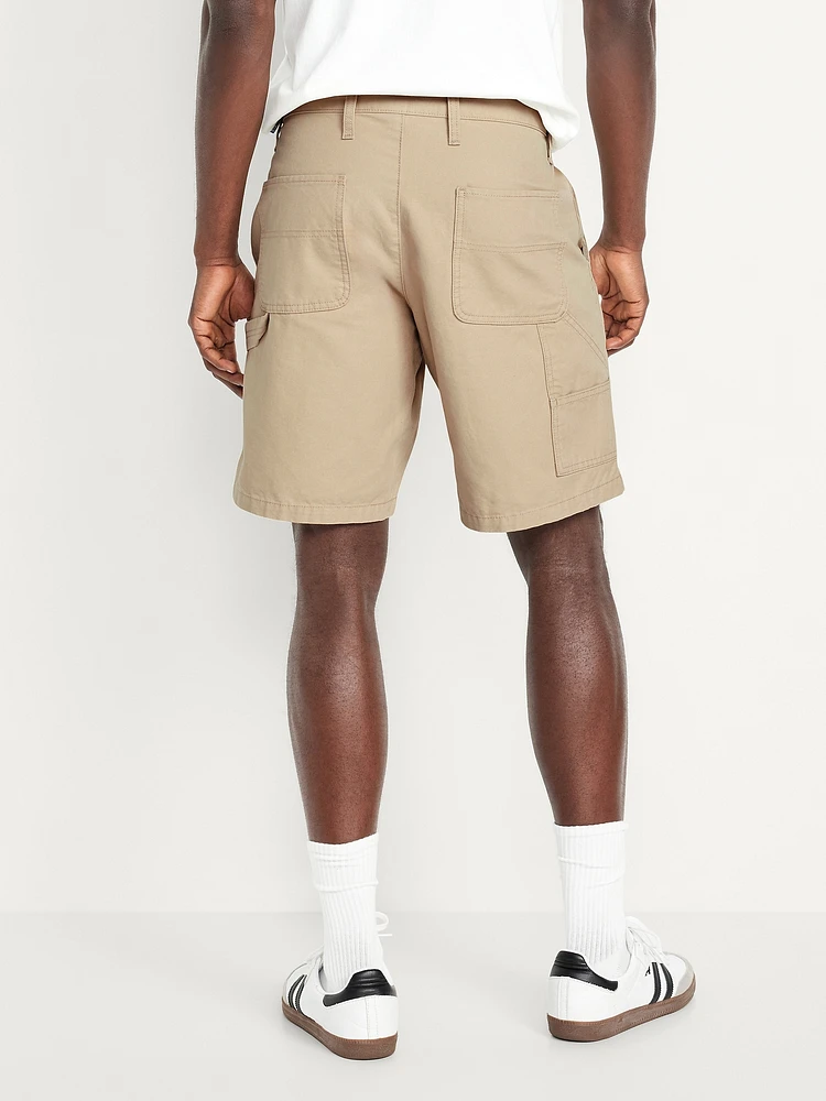 Loose Twill Carpenter Shorts -- 9-inch inseam