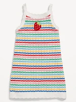 Sleeveless Sweater-Knit Dress for Toddler Girls