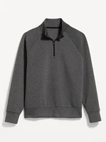 Oversized Quarter-Zip Bounce Fleece Pullover